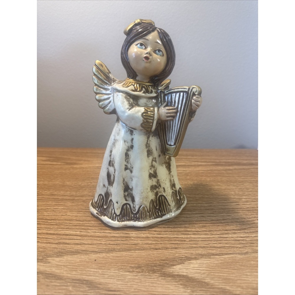 Vintage Christmas‎ Angel Girl With Harp